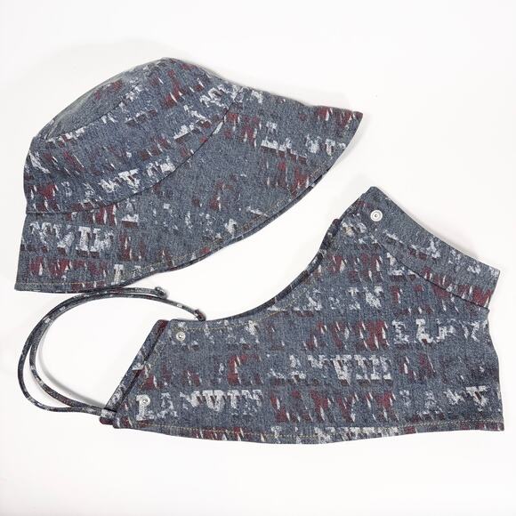 Lanvin Blue Future Edition Denim Fisherman Bucket Hat - Picture 5 of 7